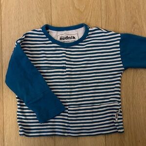 Blue Striped Kids Shirt